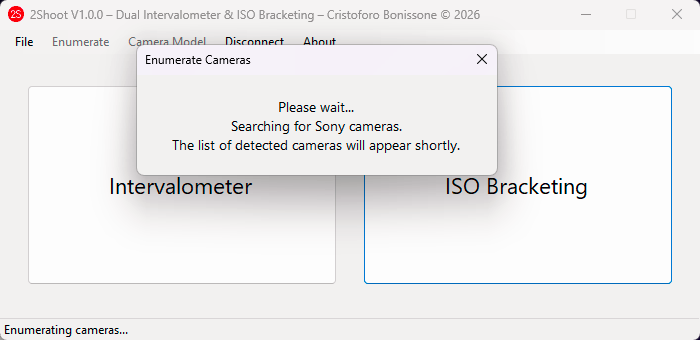 Enumerating Sony cameras